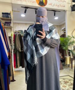 عباءة أميمة شتوية أنيقة | Abaya Omayma d’Hiver – Poches & Capuche