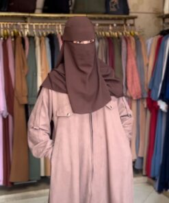 Alternative view of عباءة أميمة شتوية أنيقة | Abaya Omayma d’Hiver – Poches & Capuche