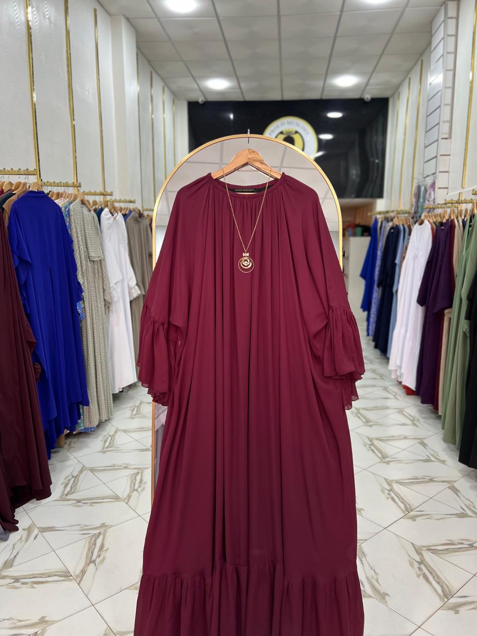 Robe Hijab Maysoun Élégante – Modèle Pudique Chic pour Femme | 350 DH – Image 2